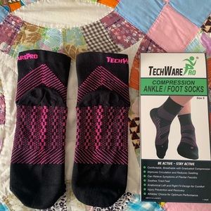 TechWare Pro  Compression Ankle/Foot Socks.